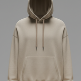 Boxy French Terry Hooded Sweatshirt